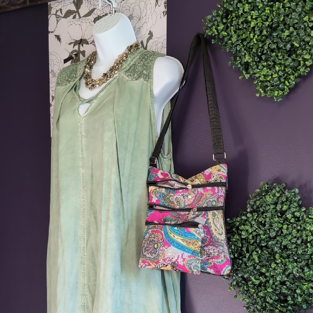 Colorful Paisley Crossbody Bag